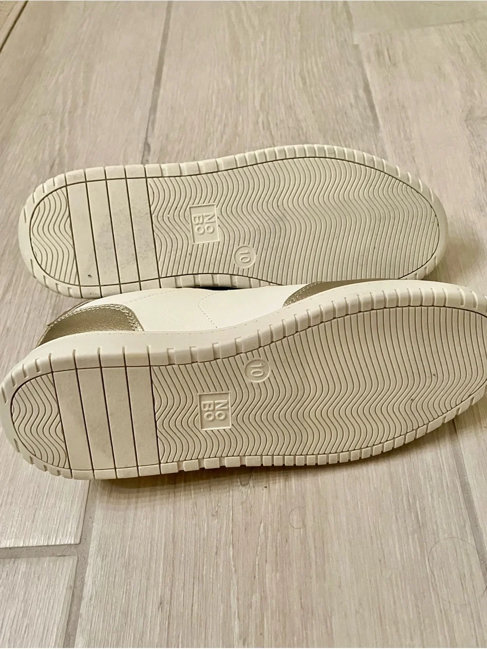 No Boundaries Gold and Cream Sneakers